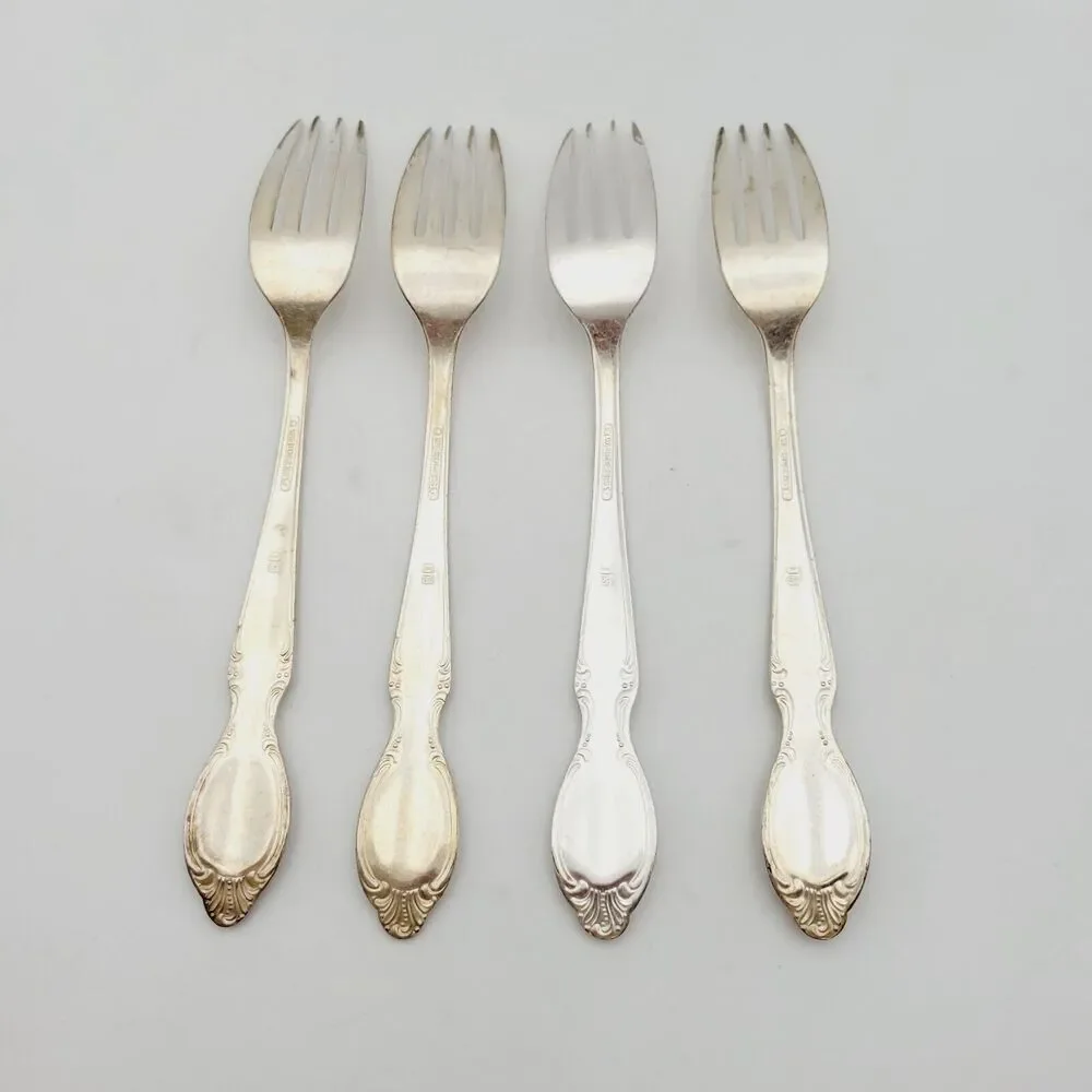 Rogers Bros International Silverplate Set 4 Dinner Forks 1959 REFLECTION 1847